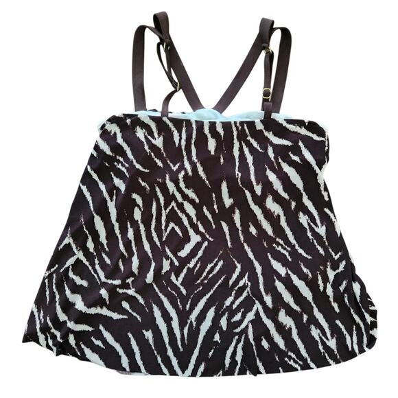 MagicSuit By MiracleSuit Swim Tankini Top 8 Beach Vacation Resortwear - Picture 2 of 4